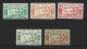 New Hebrides British 1938 Lopevi Island Gold Currency Postage Due Set Of 5 Fresh Colours MLH - Nuovi