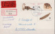 DDR GDR RDA - Umschlag Fischotter (MiNr: U 7) 1987 - Portogerecht Gelaufen (Eil-R-Brief) - Briefomslagen - Gebruikt