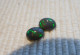 Paire D'opale Noire, Cabochon Ovale, Superbe Couleurs Presentes 1.23 Carat Cl28 - Opal