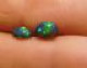 Delcampe - Paire D'opale Noire, Cabochon Ovale, Superbe Couleurs Presentes 1.23 Carat Cl28 - Opal