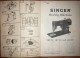 Singer Sewing Machine Manual - No 191Y1 - 191Y2 - 191Y3 - Andere Pläne