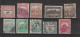 Hongrie Lot De 10 Timbres Perforés Perfins - Errors, Freaks & Oddities (EFO)