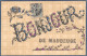 59-MAUBEUGE- UN BONJOUR DE MAUBEUGE - CARTE A PAILLETTES - Maubeuge