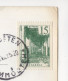 1965. YUGOSLAVIA,CROATIA,PRIMOSTEN,POSTCARD,USED,ERROR: 15 DIN STAMP NOT PERFORATED ON BOTH SIDES - Sin Dentar, Pruebas De Impresión Y Variedades