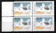 PORTUGAL 1987 Beira Coast House - ARQUITECTURA ARCHITECTURE BLOCK OF 4 WITH PERFORATION ERROR VARIETY ERRO  RARE MNH** - Ungebraucht