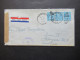 USA 1949 Via Air Mail Zensurbeleg / Zensurstempel Österreichische Zensurstelle 166 Auslandsbrief Chicago - Wien IX - Storia Postale