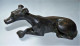 RARE ANCIENNE BELLE LOURDE SCULPTURE EN REGULE CHIEN LEVRIER JOLIS DETAILS BE - Altri & Non Classificati