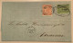 Mexico 1868 Hidalgo RARE Mixed Franking GB Used Abroad 4d C63 Tampico Cover 1871>Veracruz Scheller Cert (Mexique Lettre - Mexiko