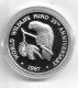 1149j: WWF- Münze Cayman Islands 1987, Amazonas- Papagei PP 28,28 Gramm Proof - Kaimaninseln