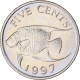 Monnaie, Bermudes, 5 Cents, 1997 - Bermudas