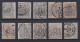 N° 23 : LOT De 10 Timbres Oblitérés COB 150.00 Dentelure à Identifier - 1866-1867 Blasón