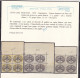 1946 Vaticano Vatican SEGNATASSE RIGHE LARGHE CARTA BIANCA Serie Di 6 Valori MNH** - Postage Due