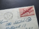 USA 1947 Luftpost Zensurbeleg / Stempel US Civil Censorship "B" FFM / Chicaco Ill. Irving Parks Sta. Nach Stuttgart 13 - Briefe U. Dokumente