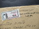 Marokko 1984 Einschreiben Luftpost R-Zettel Rabat RP Mit Rotem Stempel Ra1 G.O. Nach Preetz Gesendet - Morocco (1956-...)