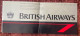BRITISH AIRWAYS, PASSENGER TICKET  ,1988 ,TICKET - Billetes
