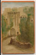 Photographie Ancienne XIXe Vue Peinte De CLISSON Grand Format Contrecollée Sur Carton Photographe Peintre AUMONT Nantes - Plaatsen