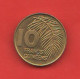 Guinea Guinèe Republique 10 Francs 1985 Repubblica Di Guinea Brass + Steel  Coin - Guinea