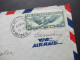 USA / 3.Reich Um 1940 Zensurbeleg Verschlussstreifen Geöffnet OKW Zensur / Roter Stempel Geprüft Air Mail Trans Atlantic - Cartas & Documentos