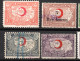 1535. TURKEY.1928-1946.18 DIFFERENT POSTAL TAX STAMPS LOT.RED CRESCENT,MAP,5 SCANS - Other & Unclassified