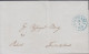 1851. NORGE. Small Cover To Frederikstad Cancelled CHRISTIANIA 28 1 1851 In Blue. Manuscript: Betalt (Paid... - JF440332 - ...-1855 Préphilatélie