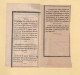 Vire - 13 - Calvados - Lot De 2 Declarations De Versement - 1847-1860 - 1801-1848: Vorläufer XIX