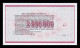 Ucrania Ukraine 2000000 Karbovantsiv Certificado De Compensación 1992 Pick 91B Sc Unc - Ukraine