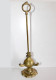 ANCIENNE LAMPE A HUILE FLORENTINE A 3 BEC De LUMIERE, LAITON, MILIEU XIXe Siecle / ART DECORATIF (0507.5) - Chandeliers, Candelabras & Candleholders