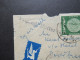 Israel 1953 By Air Mail / Luftpost In Die CSR Stempel L1 Printed Matter / Kleiner Umschlag - Cartas & Documentos