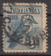 3d Used Kookaburra Bird, National Stamp Exhibition, Australia - Usados