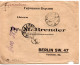 67231 - Russland / UdSSR - 1922 - 9@10K Wappen A R-Bf VINNITSA -> BERLIN (Deutschland) - Cartas & Documentos