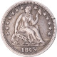 Monnaie, États-Unis, Seated Liberty Half Dime, Half Dime, 1845, U.S. Mint - Half Dimes (Mezzi Dimes)