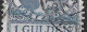 Afwijking Grote Blauwe Veeg In 1926-1927 Koningin Wilhelmina Veth 1 Gulden Blauw NVPH 163 A - Variétés Et Curiosités