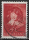 Afwijking 2 Schuine Lijnen Boven Het Hoofd In 1937 Kinderzegels 4 + 2 Cent Bruinrood NVPH 302 - Variétés Et Curiosités