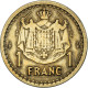 Monnaie, Monaco, Franc, Undated (1943), Poissy, TTB, Cupro-Aluminium - 1922-1949 Louis II