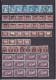 UN LOT DE 423 TIMBRES OBLITéRéS ROUMANIE  EMISSIONS COURANTES + TAXE + POSTE AéRIENNE + OCCUPATION ALLEMANDE - Full Sheets & Multiples