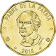 Monnaie, République Dominicaine, Peso, 2015, SPL, Laiton, KM:80.1 - Dominicaine