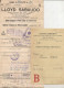 BOAT TICKET 1930 LLOYD SABAUDO- Ship CONTE ROSSO- GENOVA To BUENOS AIRES  + CONTE ROSSO Smallpox Vaccination Certificate - Mundo