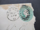 USA 1883 GA Umschlag 3 Cents Mit Prägung Gilman Son & Co. New York Nach Dakota City Rücks. 2 Stempel - Storia Postale