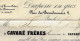1845 ENTETE Cavaré Frères Paris  Draperie En Gros Pour Jacquinot à St Dizier  Haute Marne  V.HISTORIQUE - 1800 – 1899