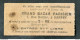 Ticket Billet Tramway Début XXe "Tramways Electriques De Rennes / Fg De Paris - Place De La Mairie - 10 Cmes" - Europa