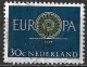 Afwijking Gele Vlek Onder De As Van Het Wiel In 1960 Europa / CEPT 30 Cent NVPH 746 - Variétés Et Curiosités