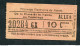 Ticket Billet Tramway Début XXe "Tramways Electriques De Rennes / Place De La Mairie - Terminus (Aller) 10 Cmes" - Europa