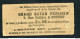 Ticket Billet Tramway Début XXe "Tramways Electriques De Rennes / Place De La Mairie - Croix St Hélier - 10 Cmes" - Europe