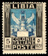 ITALY 1940 L.5 - SERIE PITTORICA - NERO & AZZURRO - DENT. 14 - MNH GOMMA INTEGRA - Libië