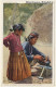 New Mexico: A Navaho Indian Silversmith / Native American (Vintage PC ~1910s/1920s) - Amérique