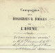 1862 ENTETE CIE  FONDERIES ET FORGES DE L’HORME St Chamond Loire SIGN. =>  Roux De Bernado  Rustrel Vaucluse V.HIST. - 1800 – 1899
