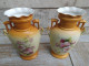 Paire De Vases Art Nouveau Porcelaine Victoria Austria - Other & Unclassified