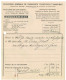 Documents Commerciaux Entre 1917-1923 Laeken-BXL Ziegler & Co + TP Fiscaux - Transportmiddelen