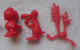 Lot De 20 Figurines Phildar Warner Bross Série Complète Monochrome Rouge (1b) - Autres & Non Classés