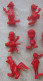 Lot De 20 Figurines Phildar Warner Bross Série Complète Monochrome Rouge (1b) - Autres & Non Classés